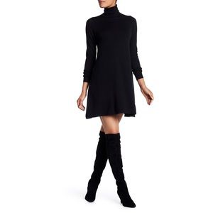 Max Studio Green Marled Knit Turtleneck Dress szXL